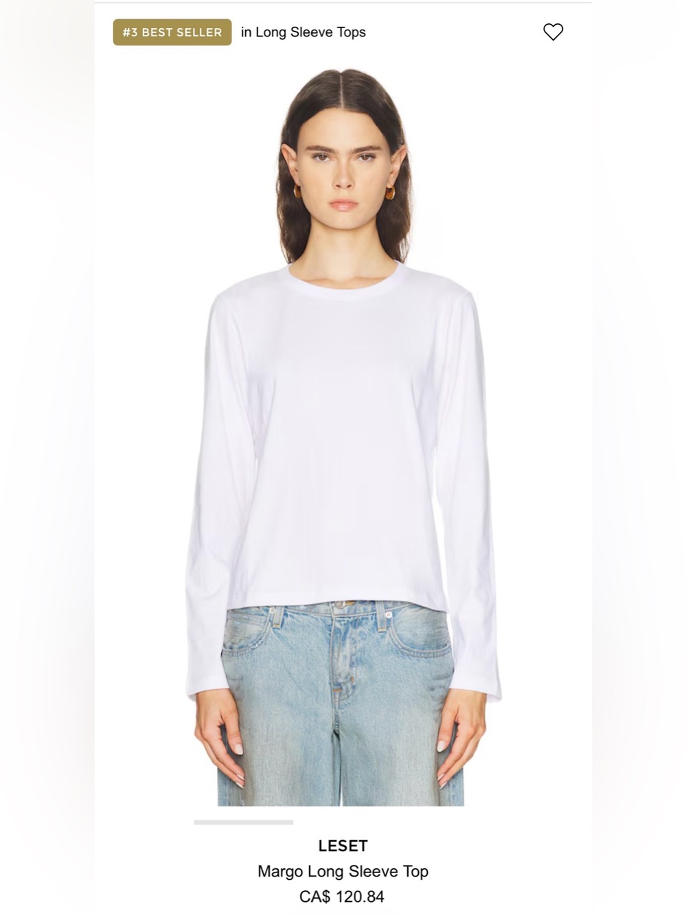 LESET Margo Long Sleeve Top